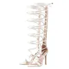 Lace-up Round Toe Strappy Zipper Stiletto Sandals sold by Onlymaker
