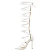 Lace-up Round Toe Strappy Zipper Stiletto Sandals sold by Onlymaker
