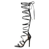 Lace-up Round Toe Strappy Zipper Stiletto Sandals sold by Onlymaker
