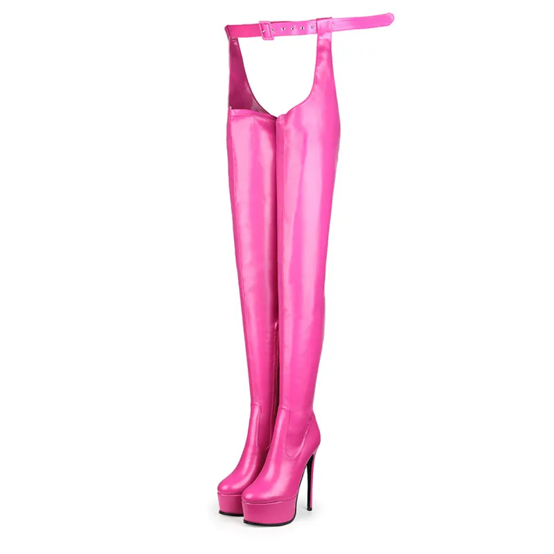 Round Toe Platform Stiletto Stretchy Pantyhose Boots sold by Onlymaker