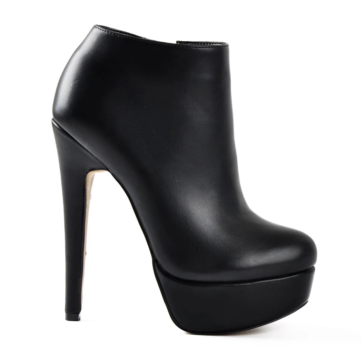 Black Platform Zipper Stiletto Ankle Boots sold by Onlymaker product image thumbnail 4