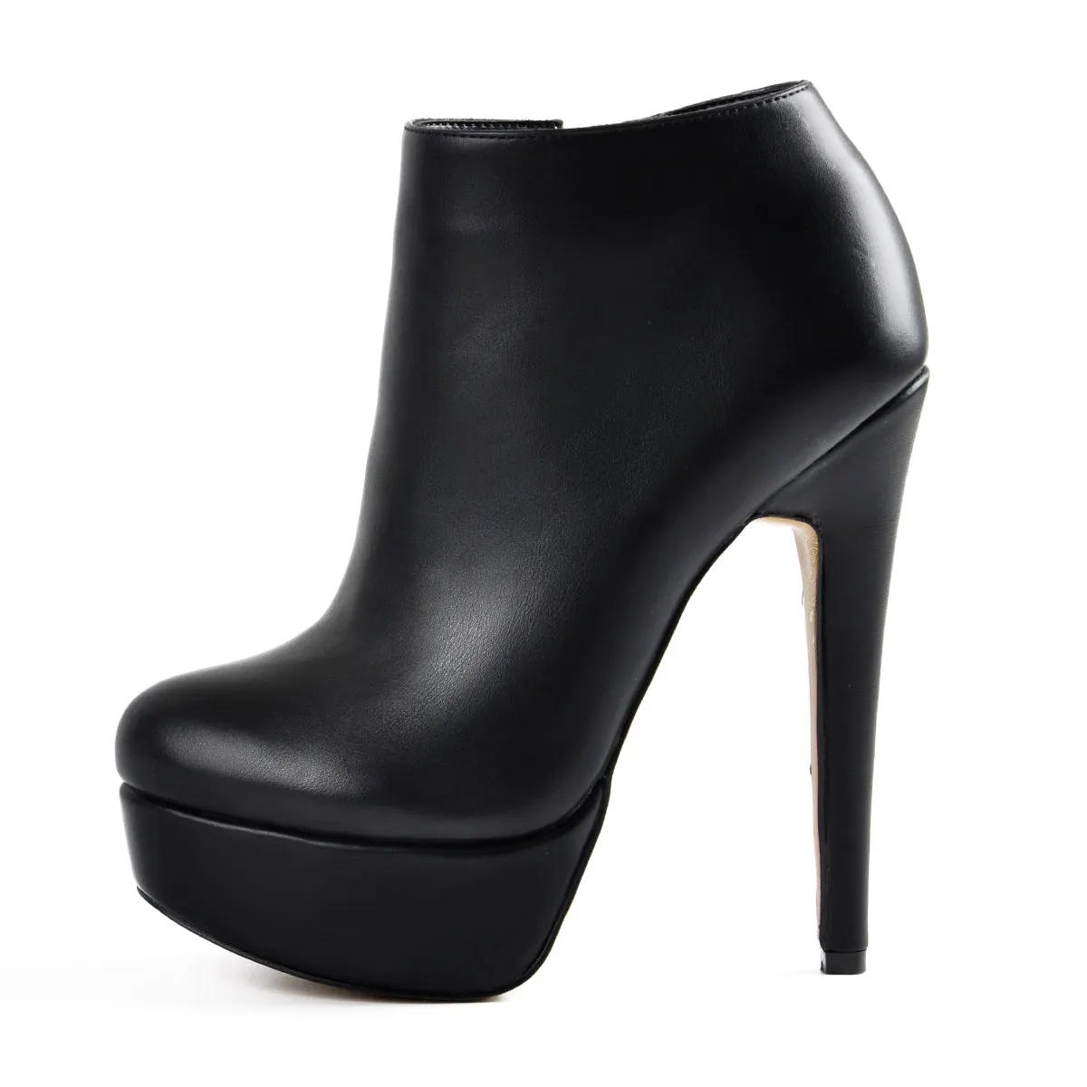 Black Platform Zipper Stiletto Ankle Boots sold by Onlymaker