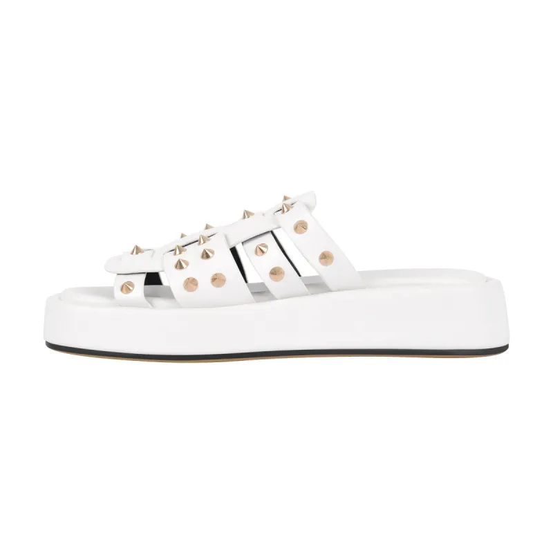 Rivet Stud Flats Flatform Sandals sold by Onlymaker