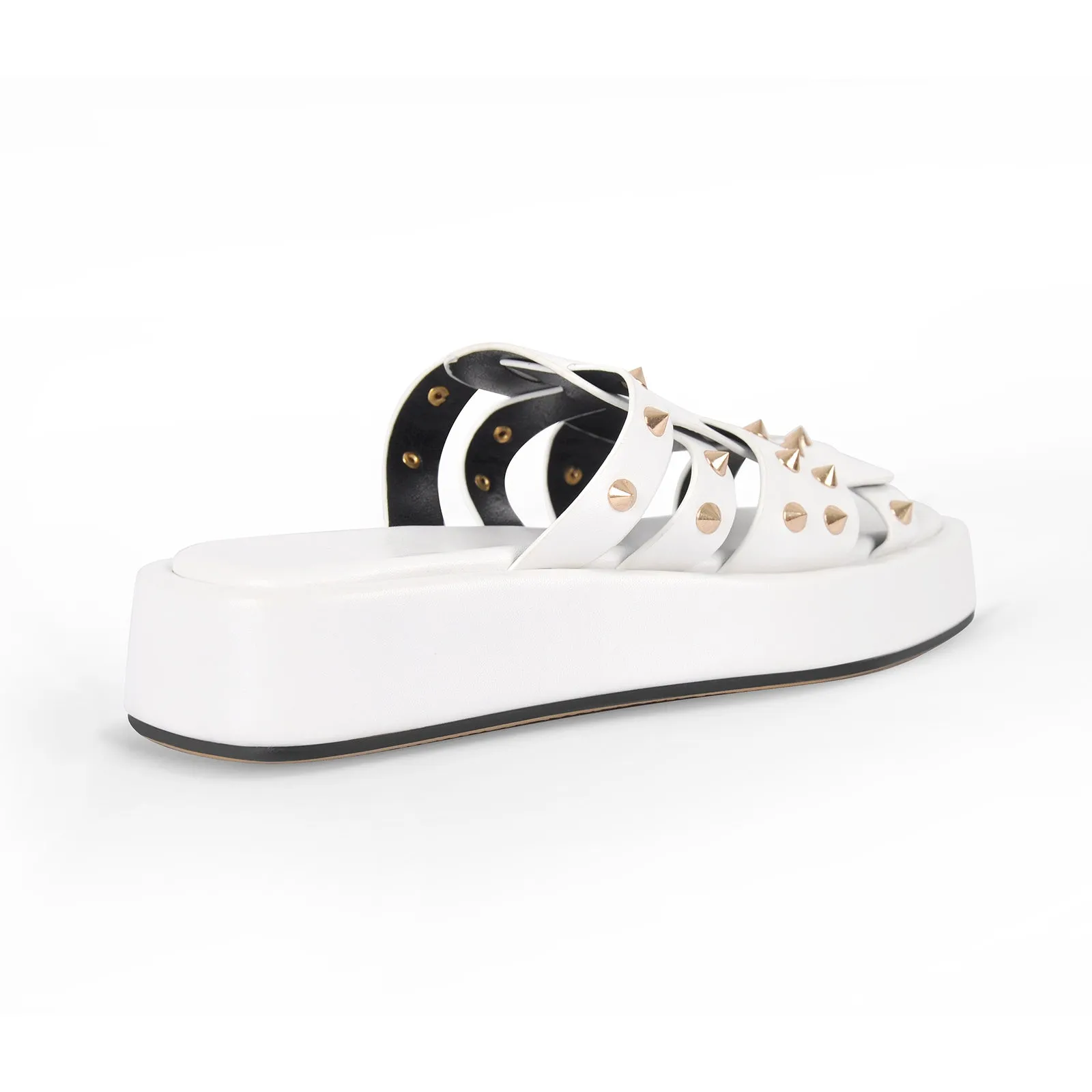 Rivet Stud Flats Flatform Sandals sold by Onlymaker product image thumbnail 4