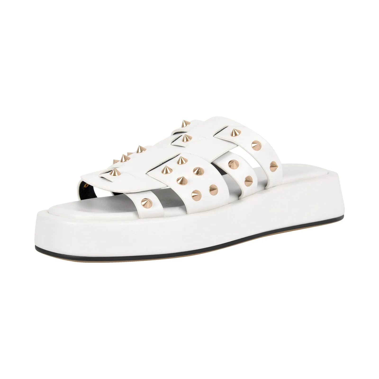 Rivet Stud Flats Flatform Sandals sold by Onlymaker product image thumbnail 3