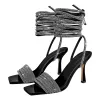 Open Toe Stiletto Straps Rhinestone Sandals sold by Onlymaker