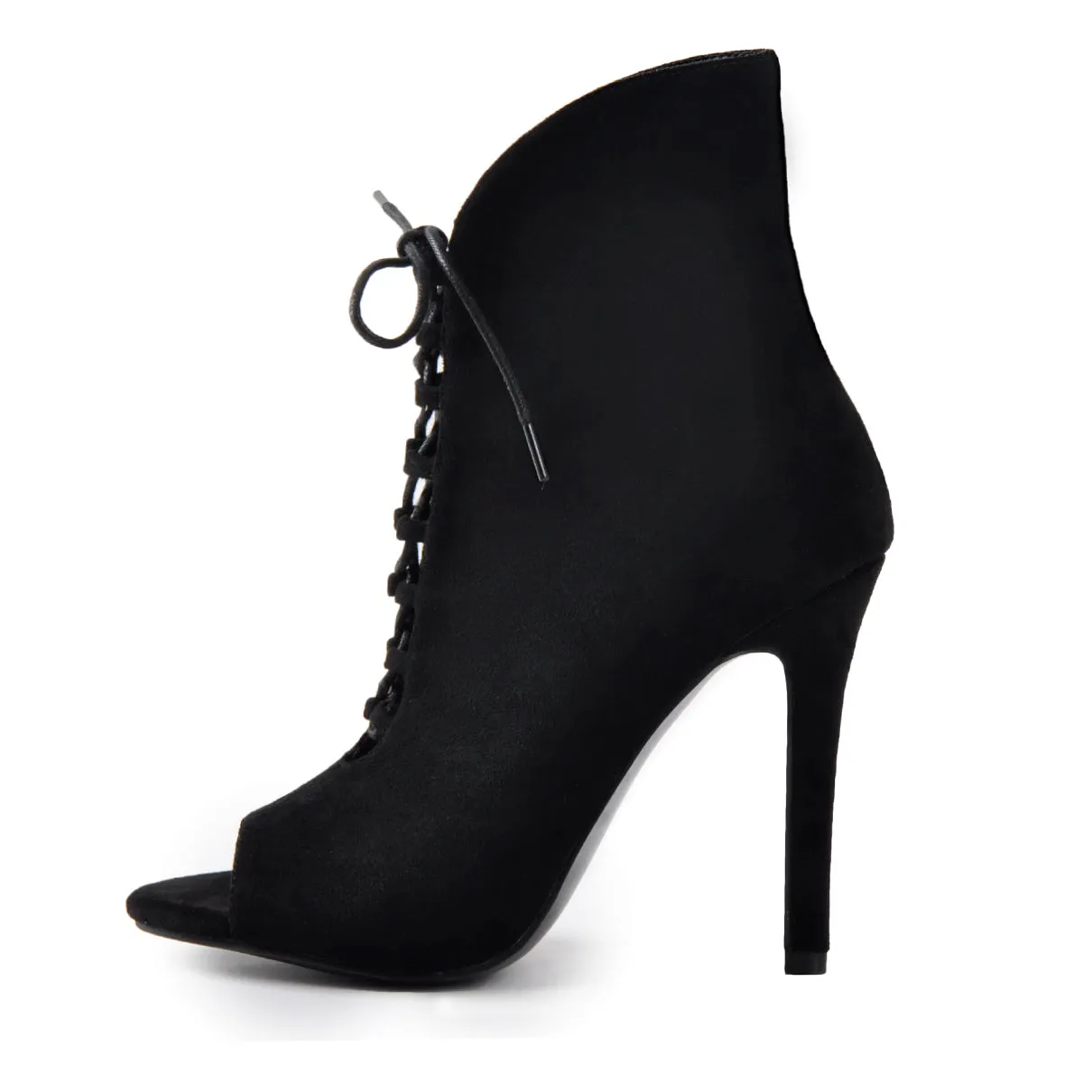 Peep Toe Lace Up Stiletto Ankle Boots sold by Onlymaker