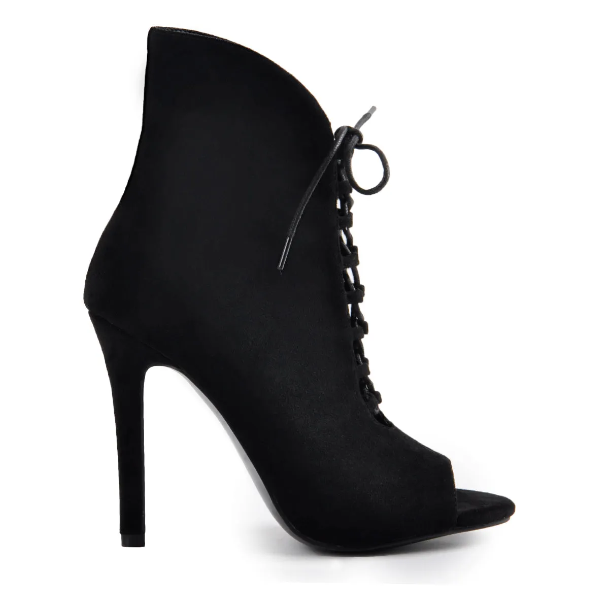 Peep Toe Lace Up Stiletto Ankle Boots sold by Onlymaker product image thumbnail 3