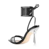 Pointed Toe Strap Lace Up Clear Heel Sandals sold by Onlymaker