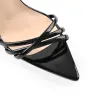 Pointed Toe Strap Lace Up Clear Heel Sandals sold by Onlymaker