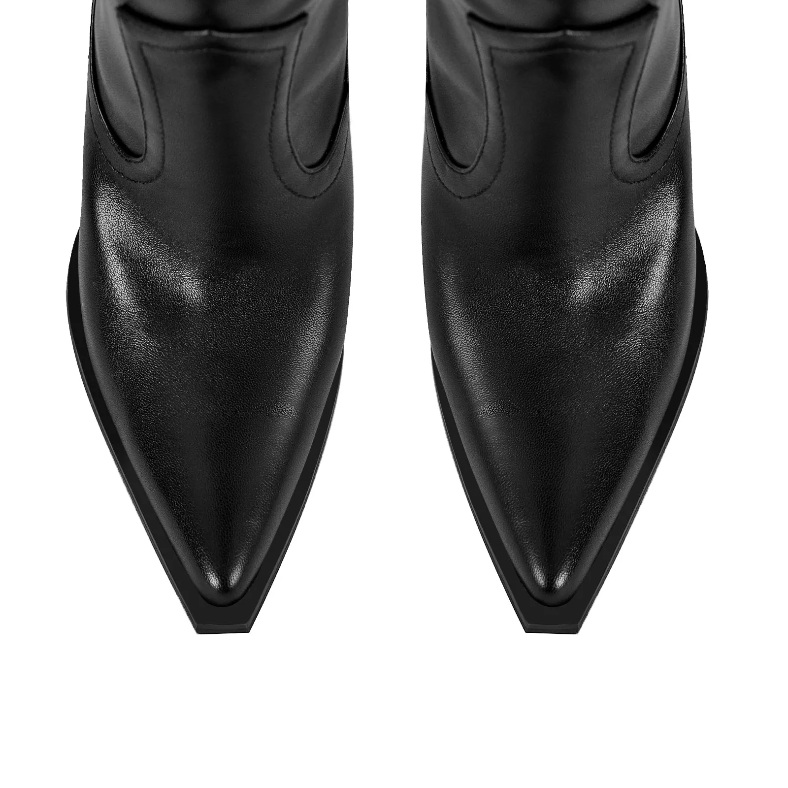 Chunky Heel Over The Knee Western Boots sold by Onlymaker product image thumbnail 4