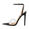 Clear Cross Band Open Toe High Heel Sandals sold by Onlymaker