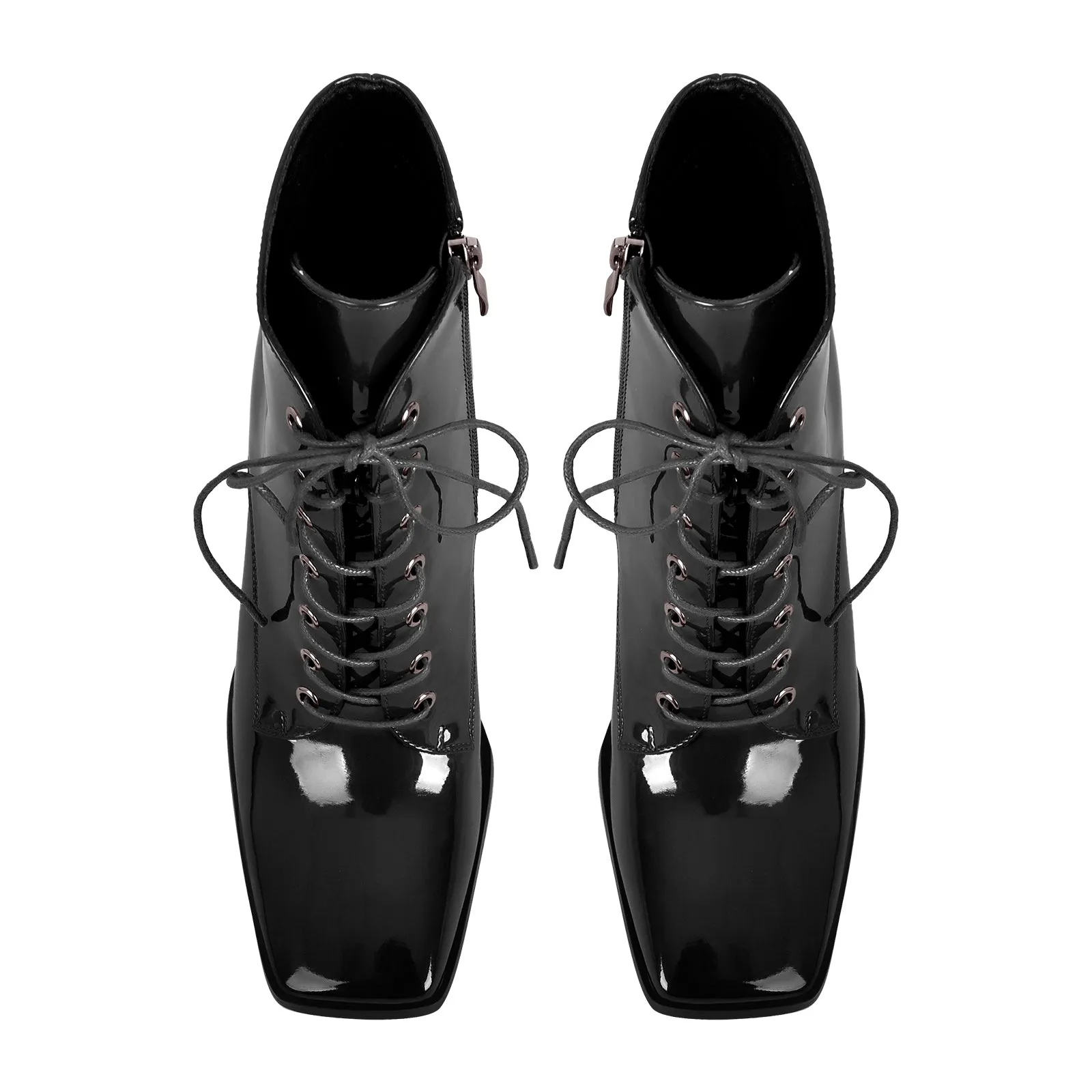 Square Toe Triangle Chunky Heel Ankle Boots sold by Onlymaker product image thumbnail 5