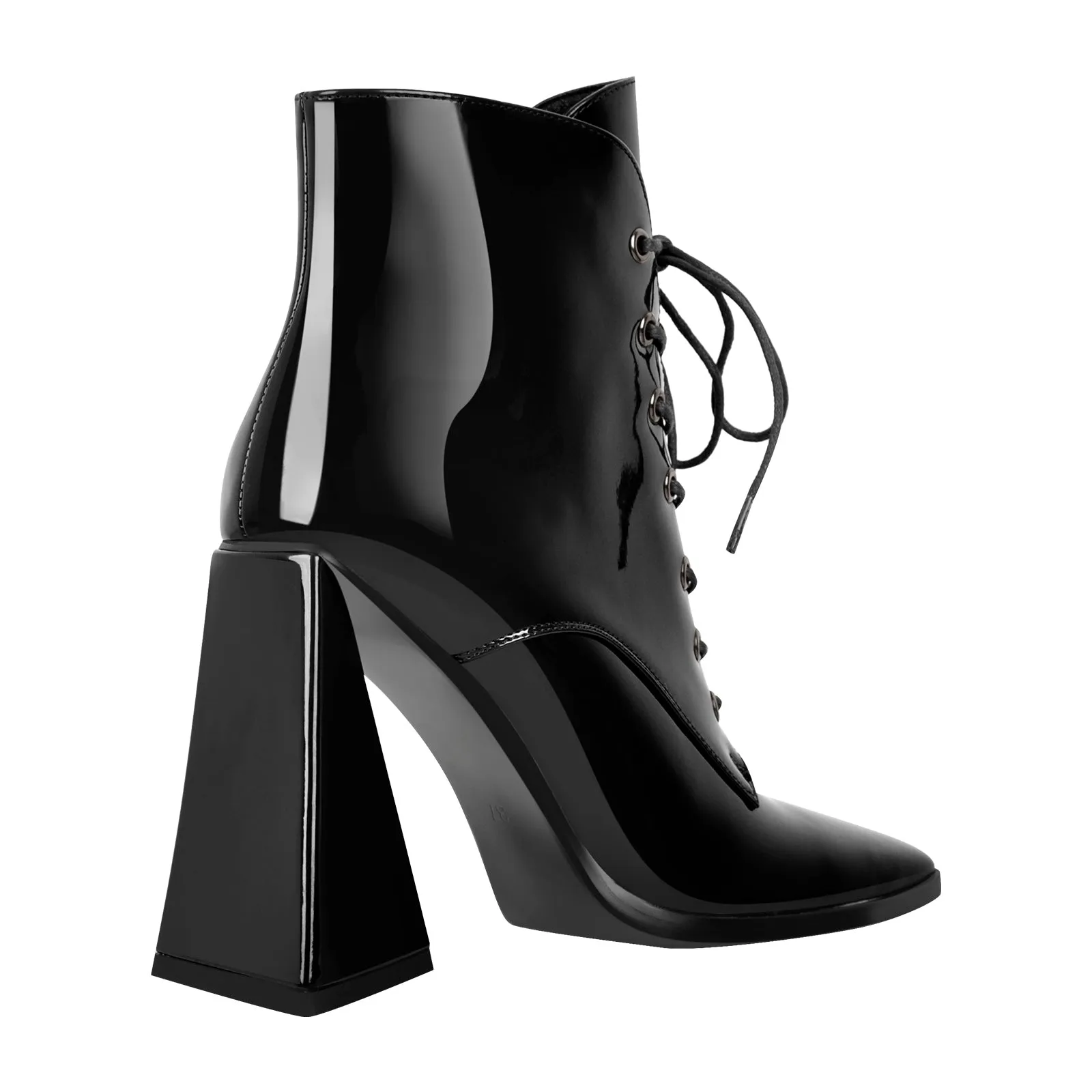 Square Toe Triangle Chunky Heel Ankle Boots sold by Onlymaker product image thumbnail 4