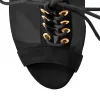 Platform Lace up Slingback Chunky Heel Ankle Buckle Mesh Sandals sold by Onlymaker