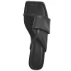 Matte Black Band Flat Slipper Sandals sold by Onlymaker