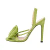 Round Toe Stiletto Slingback Flower Sandals sold by Onlymaker