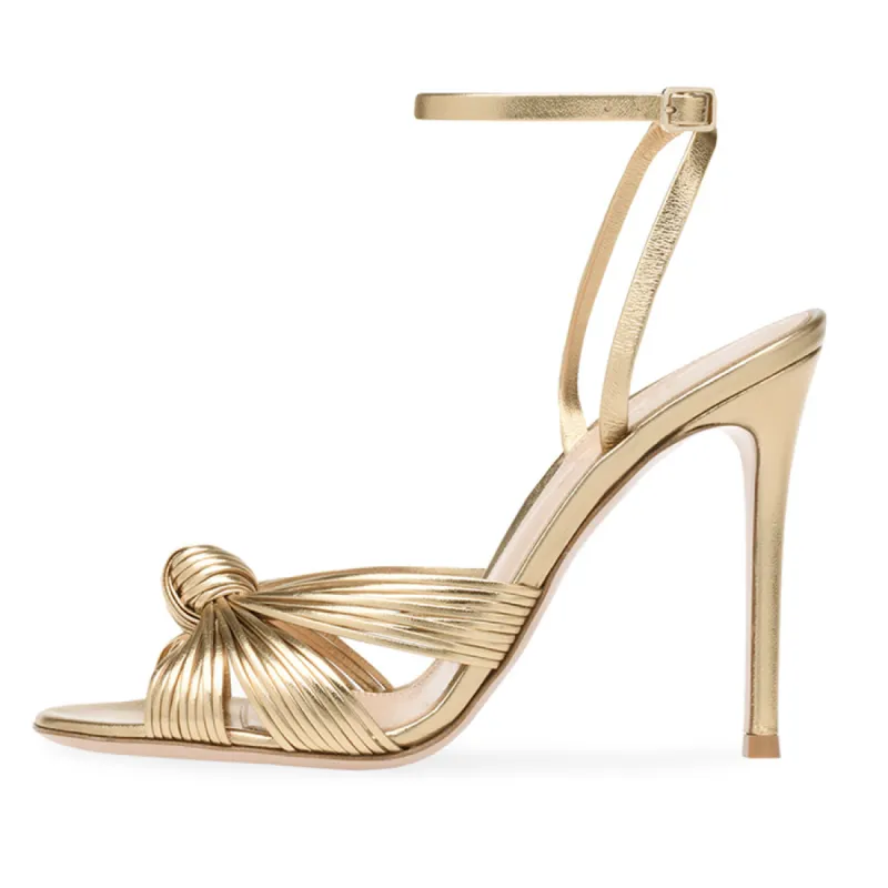 Round Toe Ankle Strap Stiletto Sandals sold by Onlymaker