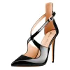 Patent Leather Pointed Toe Cross Strap High Heel Pumps sold by Onlymaker