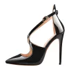 Patent Leather Pointed Toe Cross Strap High Heel Pumps sold by Onlymaker