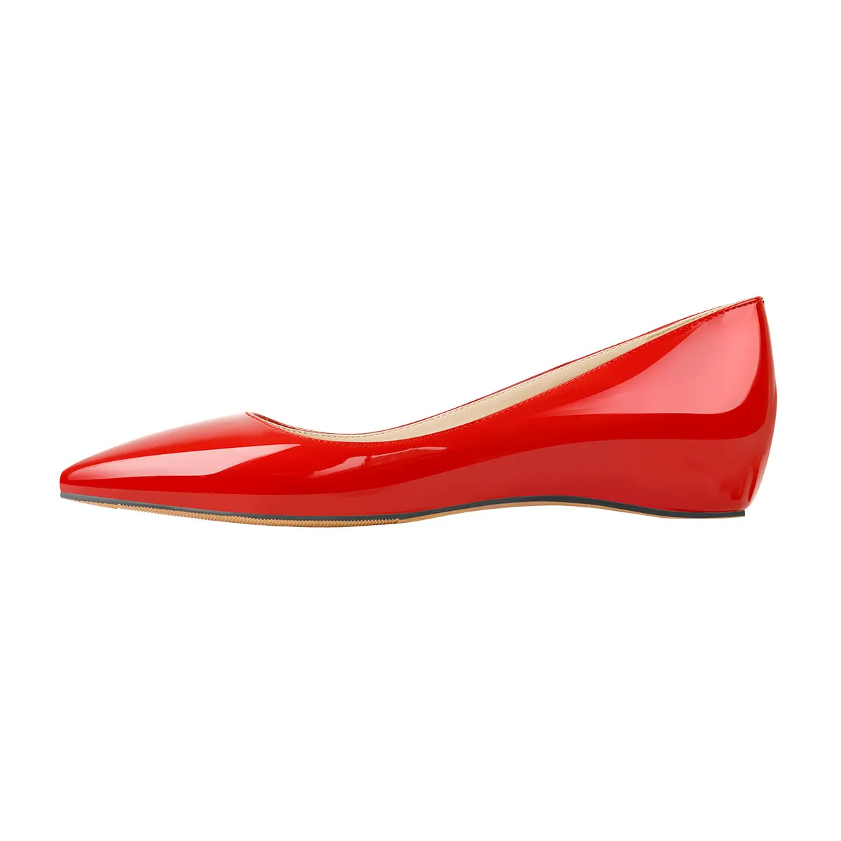 Red Daily Flat pumps sold by Onlymaker product image thumbnail 2