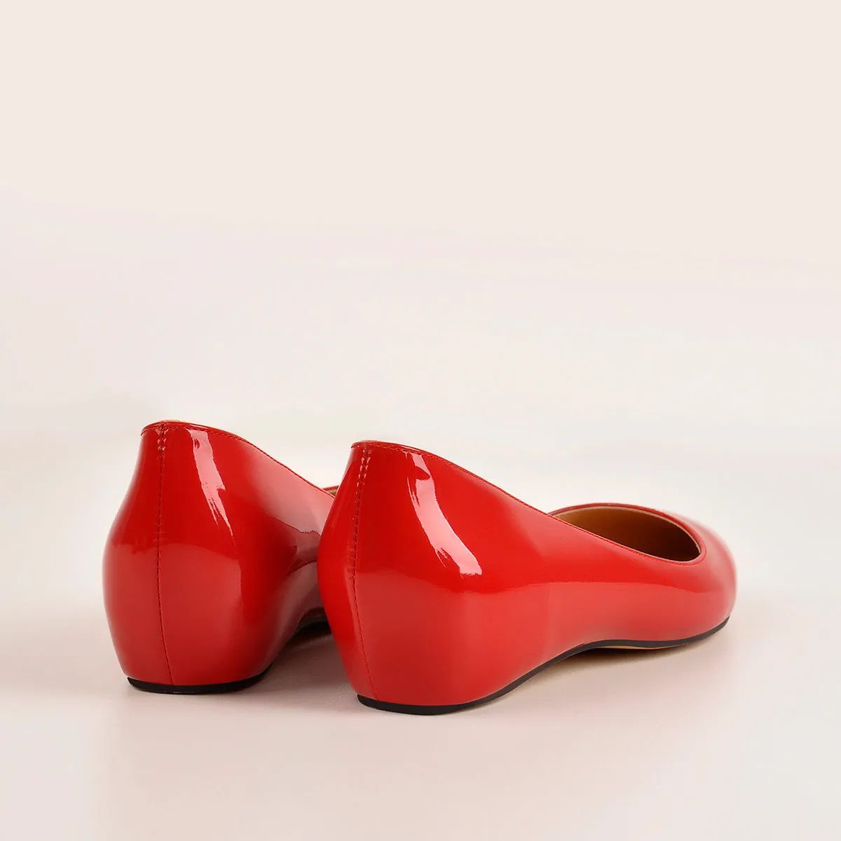 Red Daily Flat pumps sold by Onlymaker product image thumbnail 4