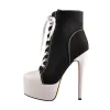 Canvas High Heel Sneaker Lace Up Platform Ankle Boots sold by Onlymaker
