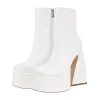 Chunky Ankle Boots Thick High Heels Platform Shoes sold by Onlymaker