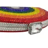 Rainbow Rhinestone Semi-circular Handbag sold by Onlymaker