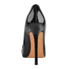 Black Pointed Toe Metal Chain Stiletto Pumps sold by Onlymaker