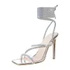 High Heel Lace up Rhinestone  Strappy Sandals sold by Onlymaker
