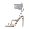 High Heel Lace up Rhinestone  Strappy Sandals sold by Onlymaker