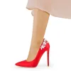 Pointed Toe Rhinestone Stiletto Pumps sold by Onlymaker