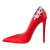 Pointed Toe Rhinestone Stiletto Pumps sold by Onlymaker