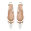 Round Heel Slingback Flats sold by Onlymaker
