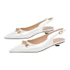 Round Heel Slingback Flats sold by Onlymaker