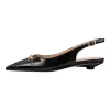 Round Heel Slingback Flats sold by Onlymaker