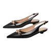 Round Heel Slingback Flats sold by Onlymaker