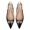 Round Heel Slingback Flats sold by Onlymaker