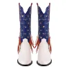Rhinestone Star Fringe Knee High Western Boots sold by Onlymaker