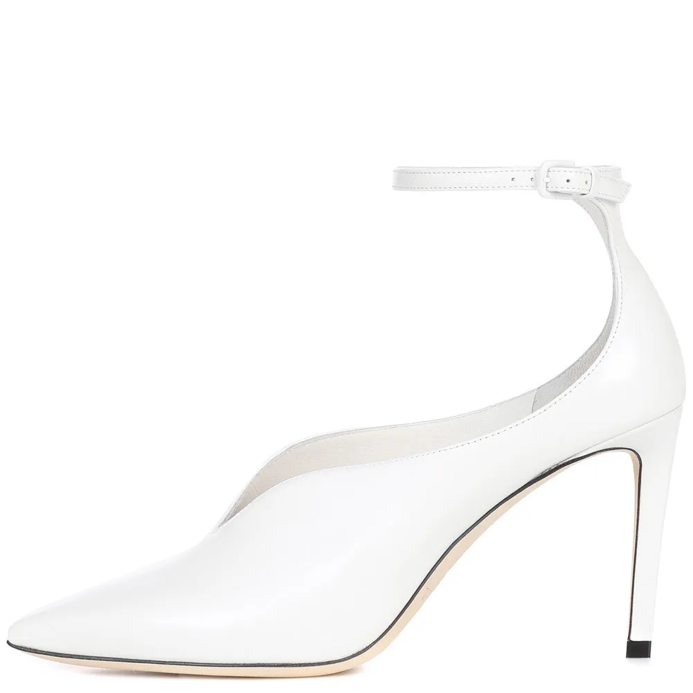 Pointed Toe Ankle Strap Stiletto Pumps sold by Onlymaker product image thumbnail 5