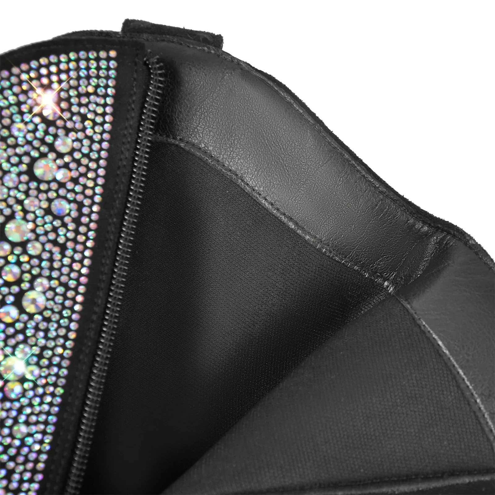 Rhinestone Pointed Toe Chunky Heel Ankle Boots sold by Onlymaker product image thumbnail 3