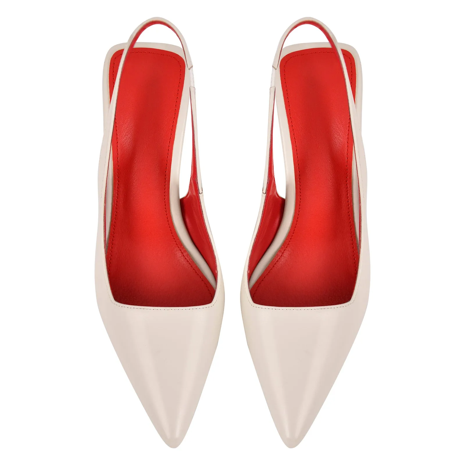 Pointed Toe Stiletto Slingback High Heels sold by Onlymaker product image thumbnail 4