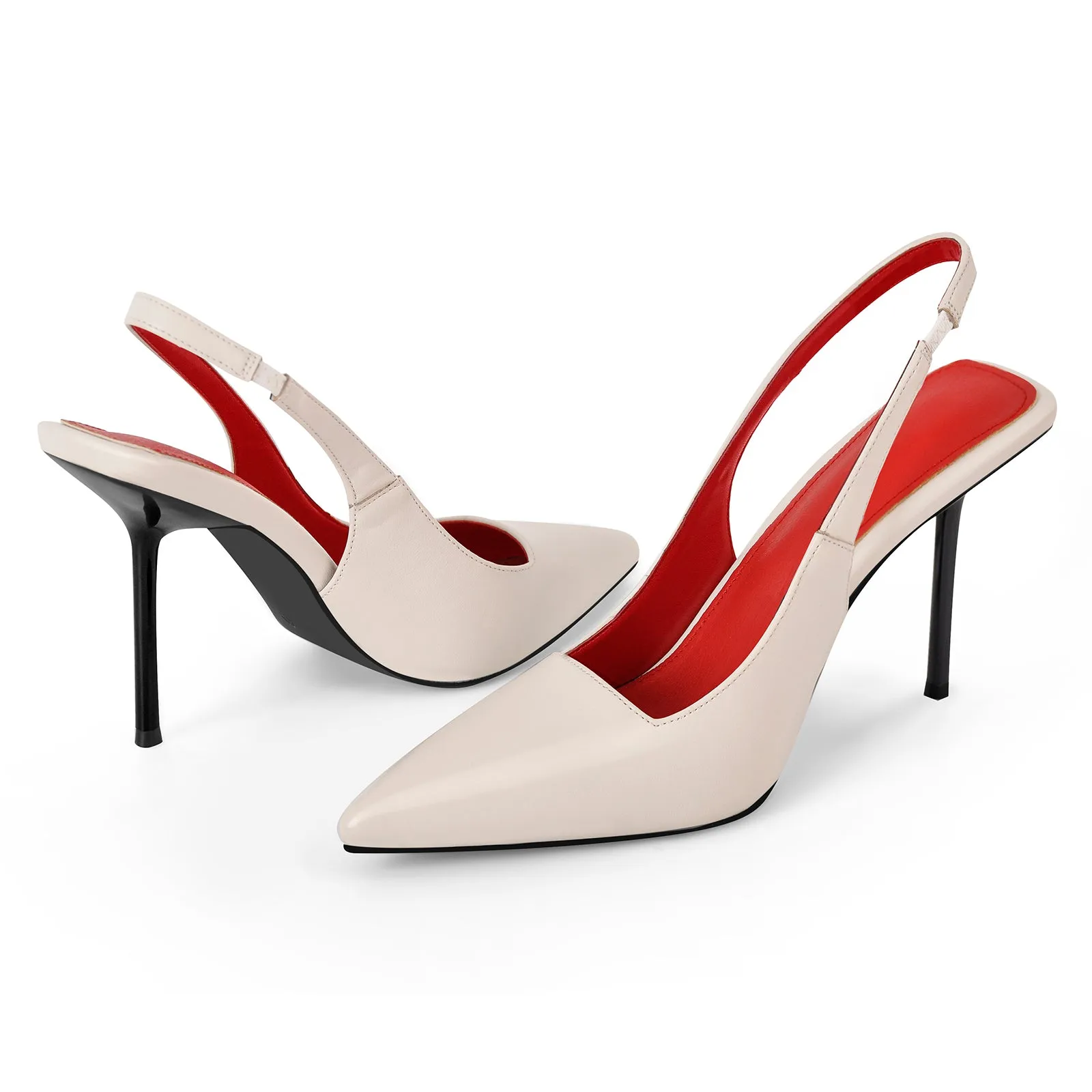 Pointed Toe Stiletto Slingback High Heels sold by Onlymaker product image thumbnail 3