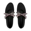 Rivet Bow Round Toe Buckle Strap Suede Flats sold by Onlymaker