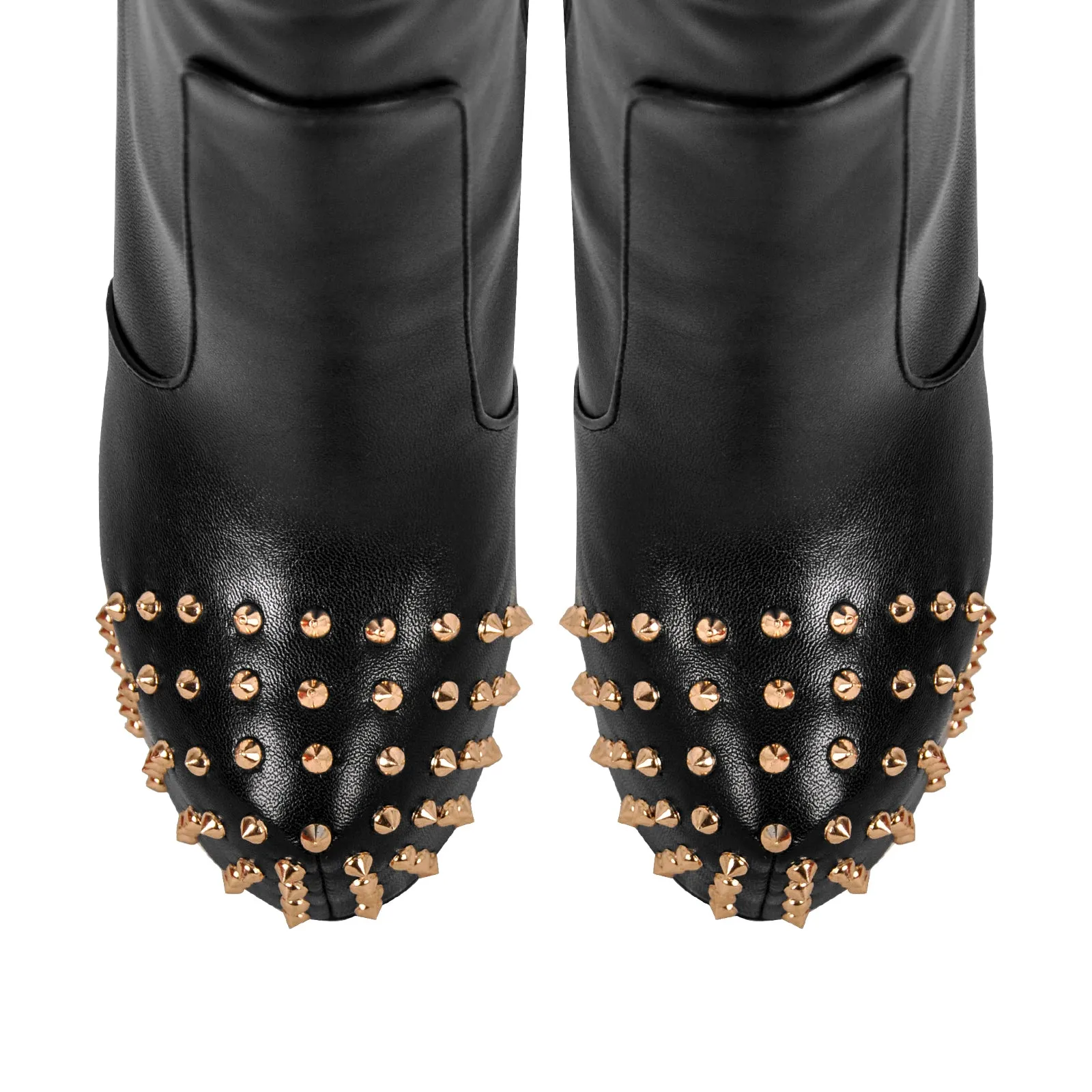 Round Toe Stiletto Rivet Over The Knee Boots sold by Onlymaker product image thumbnail 4
