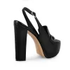 Round Toe Platform Slingback Chunky Heels sold by Onlymaker
