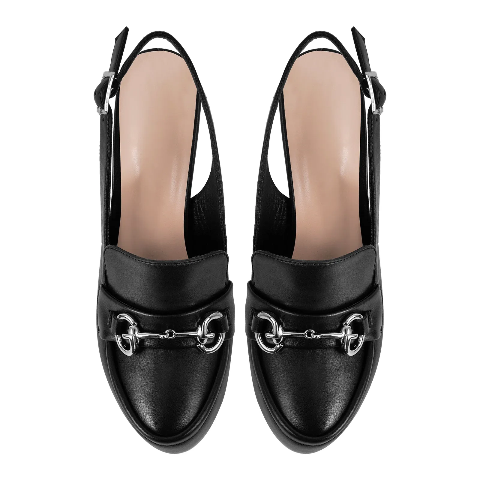 Round Toe Platform Slingback Chunky Heels sold by Onlymaker product image thumbnail 4