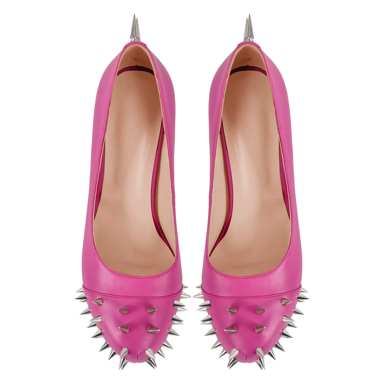 Rivet Round Toe Platform Stiletto Pumps sold by Onlymaker product image thumbnail 3