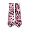 Pointed Toe Leopard High Heel Ankle Boots sold by Onlymaker